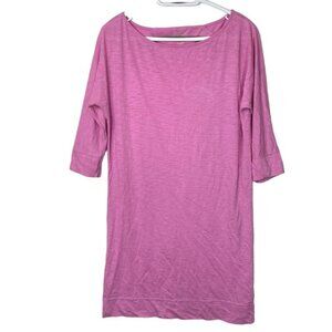 Lilly Pulitzer Pink MIDI Dress Size Med Minimalist Summer Vacation Cottagecore